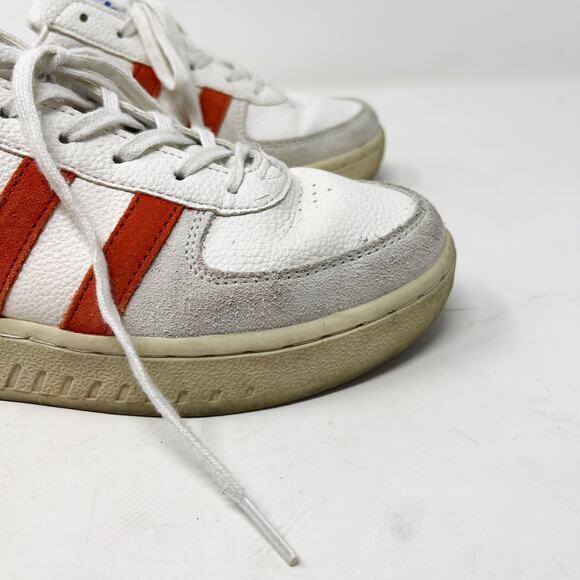 Gola Womens US 6 Grandslam Trident Sneaker White Hot Coral Marine Blue Lace Up - Picture 4 of 12